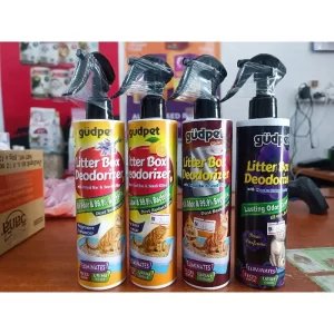 GUDPET® Litter Box Deodorizer Spray with PETPAL® Bac & Smell Killer 300GM